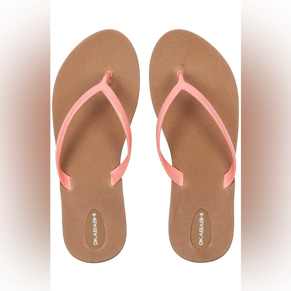 ✨Okabashi Women’s Shorline Flip Flop, Sculpted Footbed For All-day Comfort.